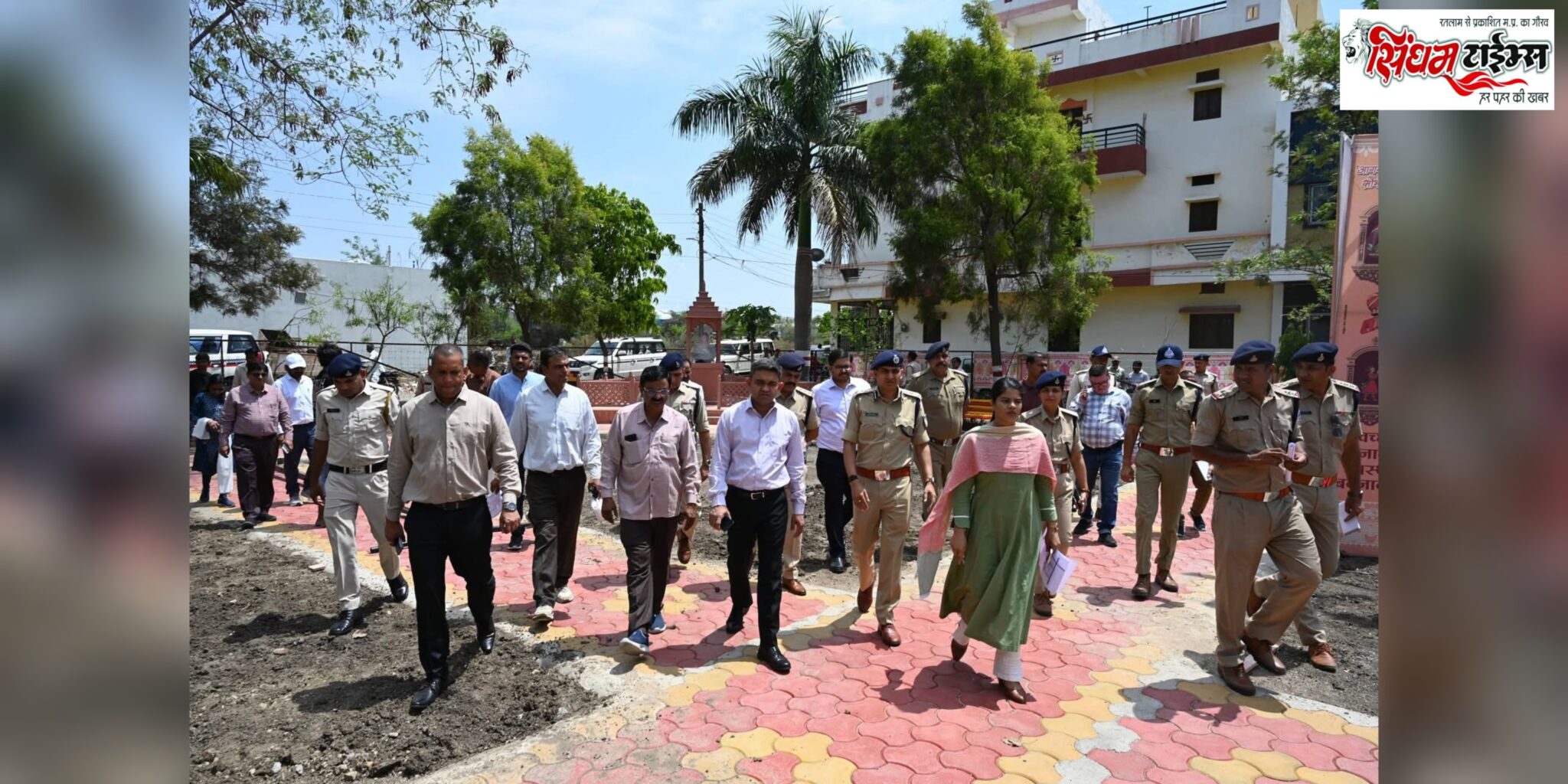 राज्यपाल के बदनावर दौरे पर आने से पहले प्रशासनिक गतिविधिया तेज, जायजा लेने पहुंचे एसपी-कलेक्टर