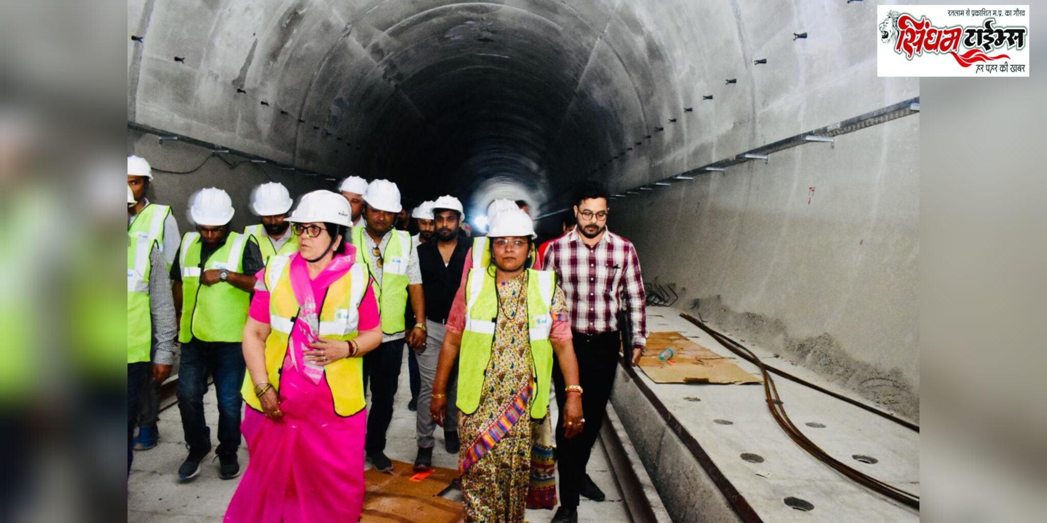 केंद्रीय मंत्री ठाकुर ने लोकसभा क्षेत्र में रेल परियोजना के टनल निर्माण कार्य का निरीक्षण