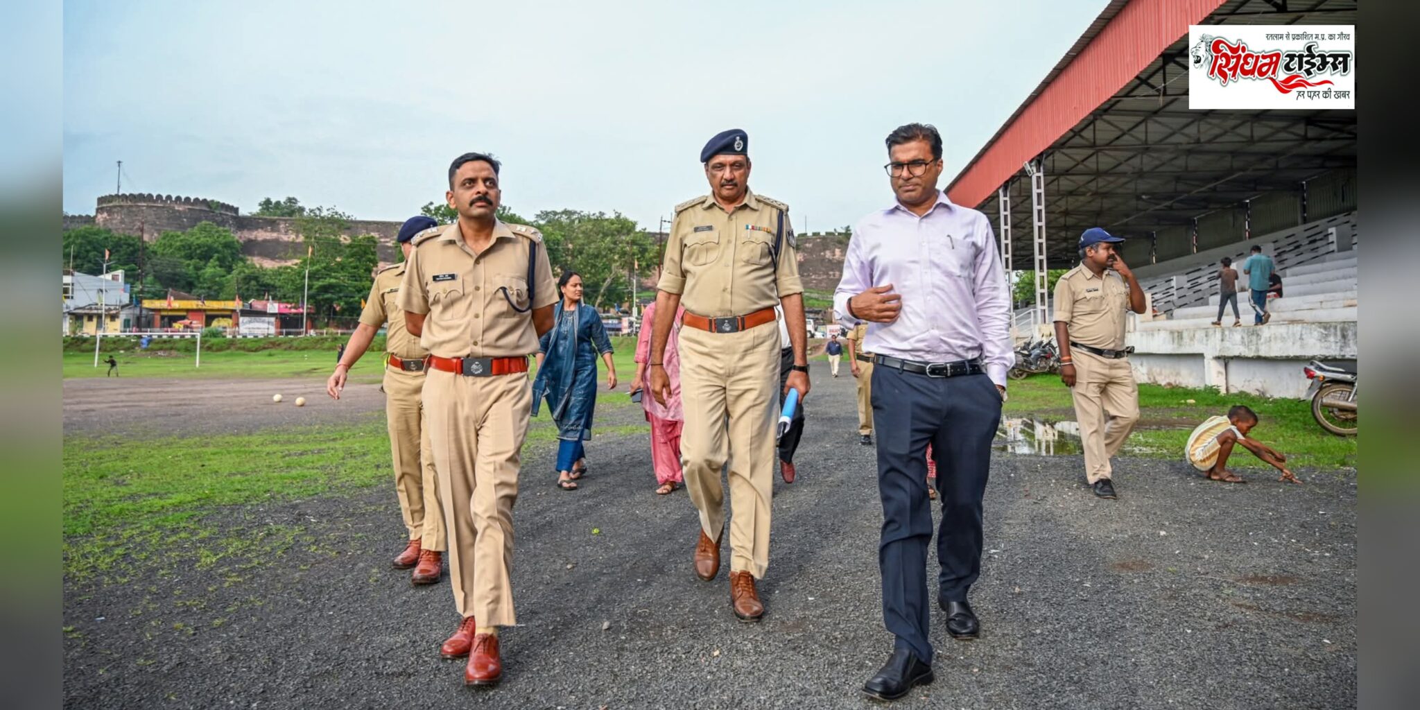 स्वतंत्रता दिवस समारोह की तैयारियां तेज, कलेक्टर ने किला मैदान का किया निरीक्षण