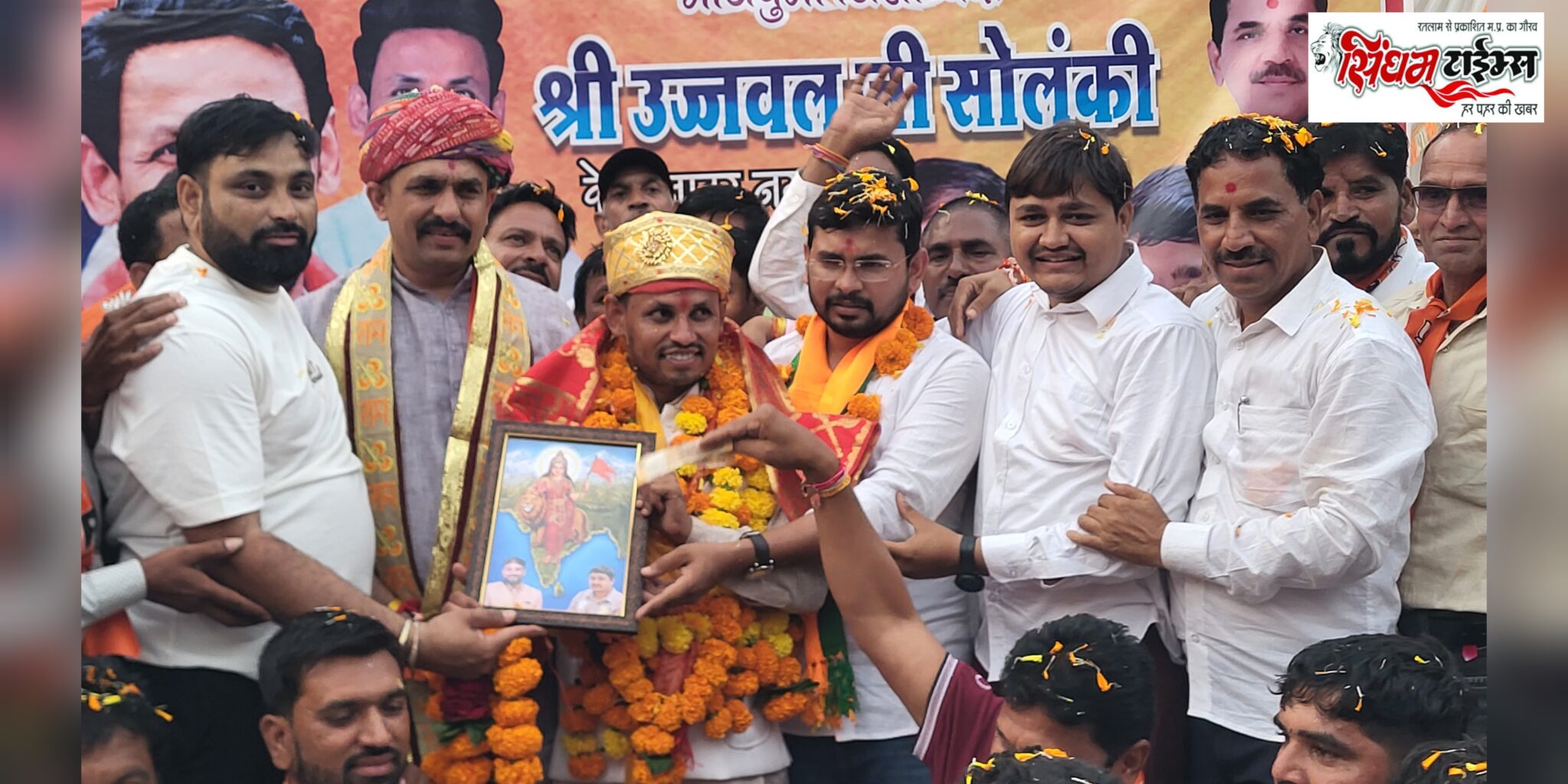 धार ग्रामीण युवा मोर्चा जिलाध्यक्ष के प्रथम आगमन पर निकला भव्य जुलूस, जगह-जगह हुआ जोरदार स्वागत